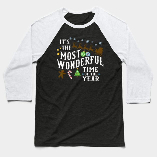 What a Wonderful Time of Year! Baseball T-Shirt by machmigo